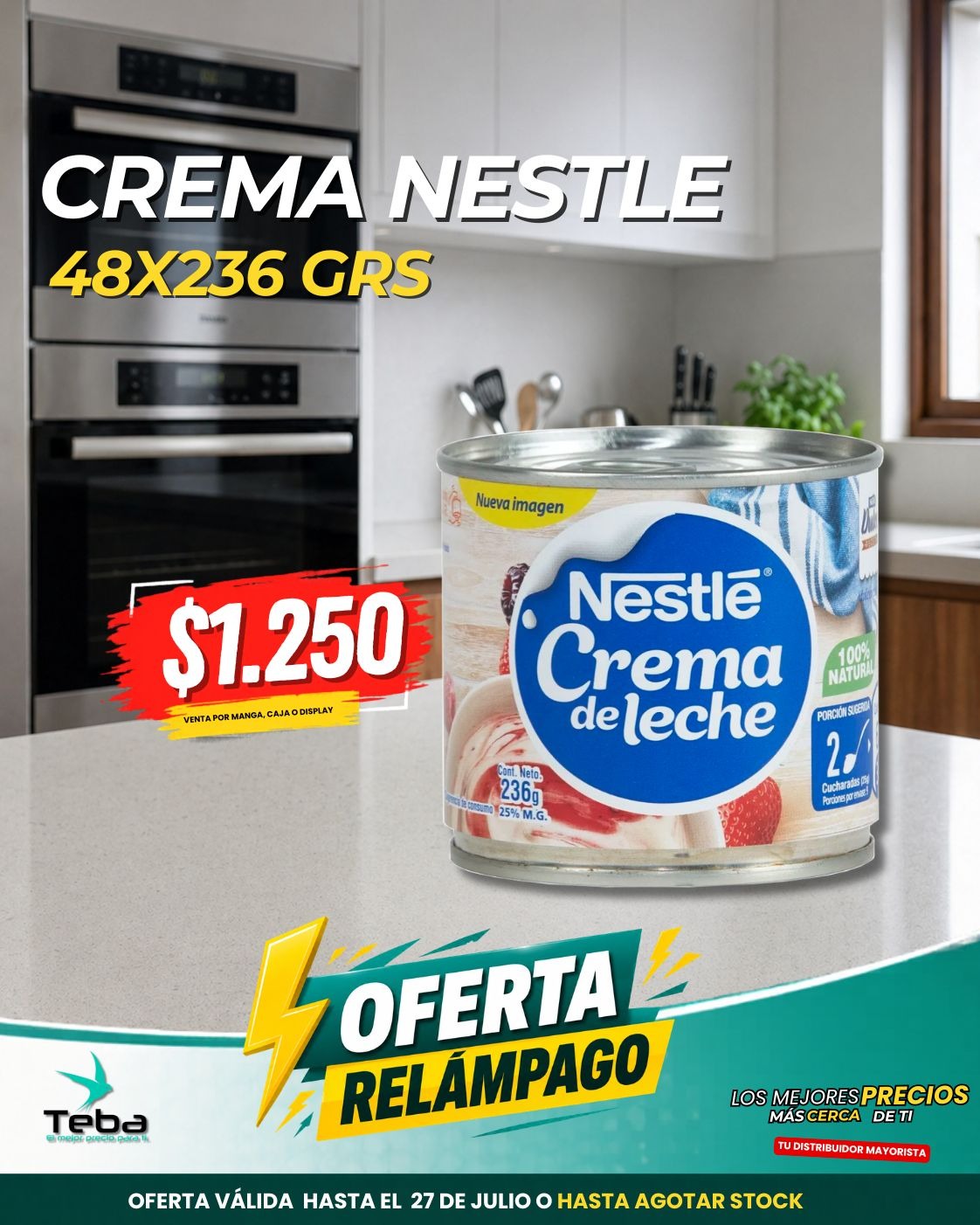Ofertas relámpago - CREMA NESTLE 48X236 GRS