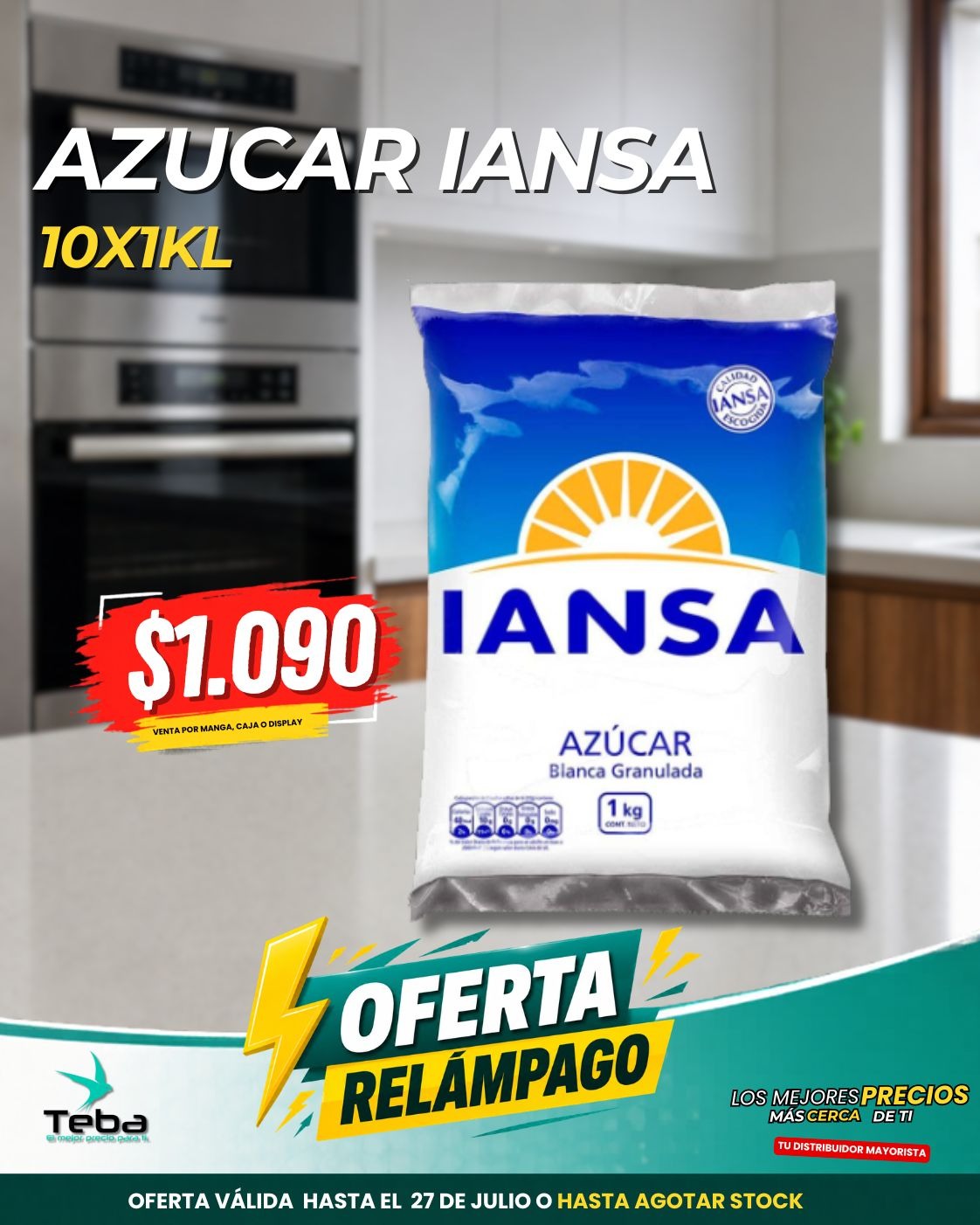 Ofertas relámpago - AZUCAR IANSA 10 X 1 KILO