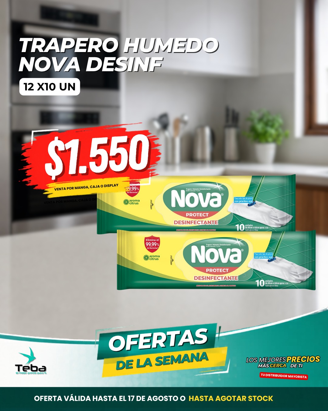 Ofertas de la semana - TRAPERO HUMEDO NOVA DESINF 12X10 UNI