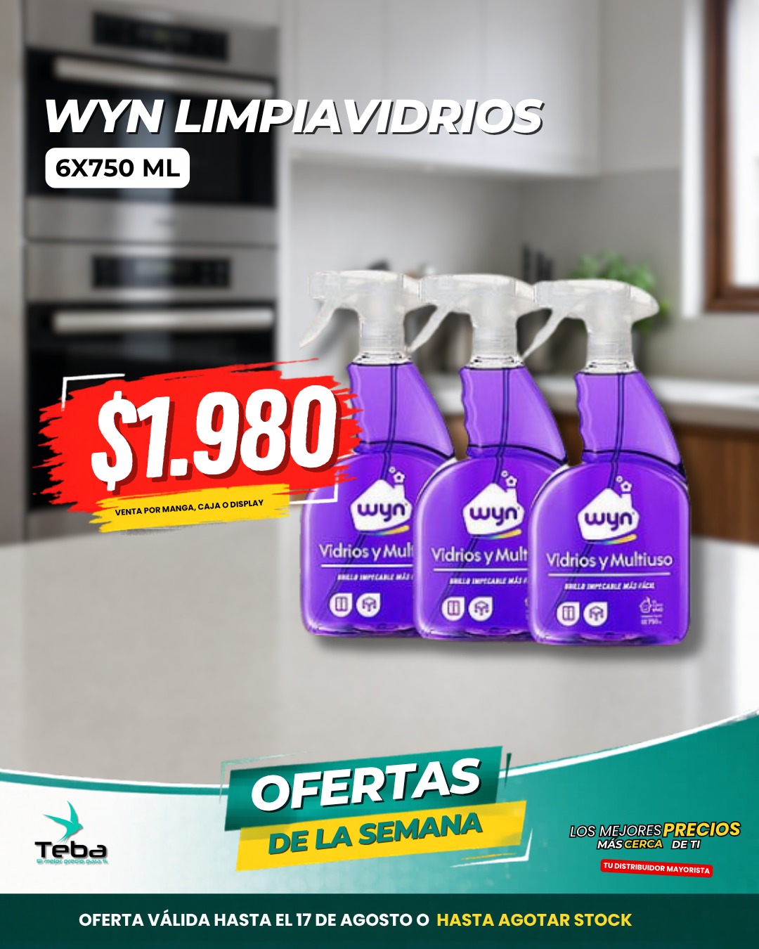 Ofertas de la semana - WYN LIMPIAVIDRIOS 6 X750 ML