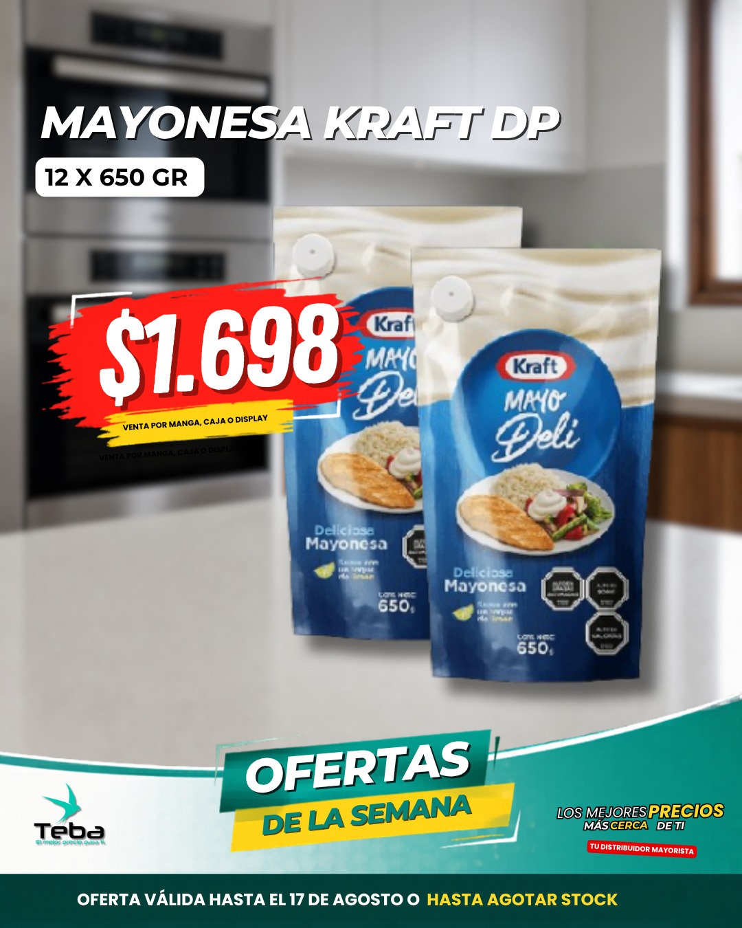 Ofertas de la semana - MAYONESA KRAFT DP 12 X 650 GR