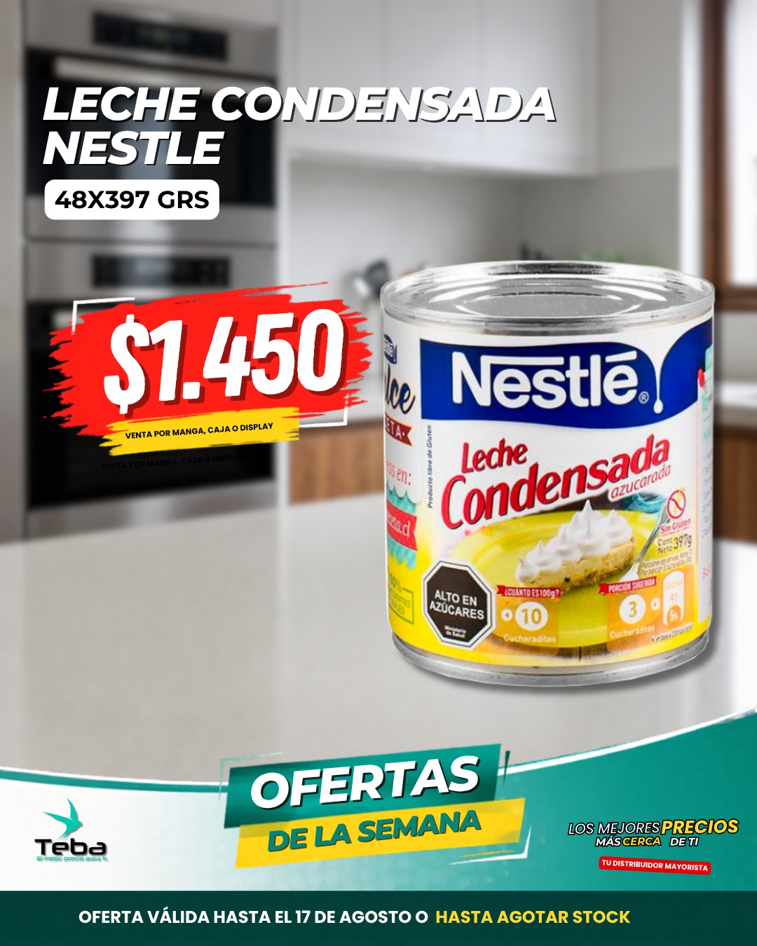 Ofertas de la semana - LECHE CONDENSADA NESTLE 48X397 GRS