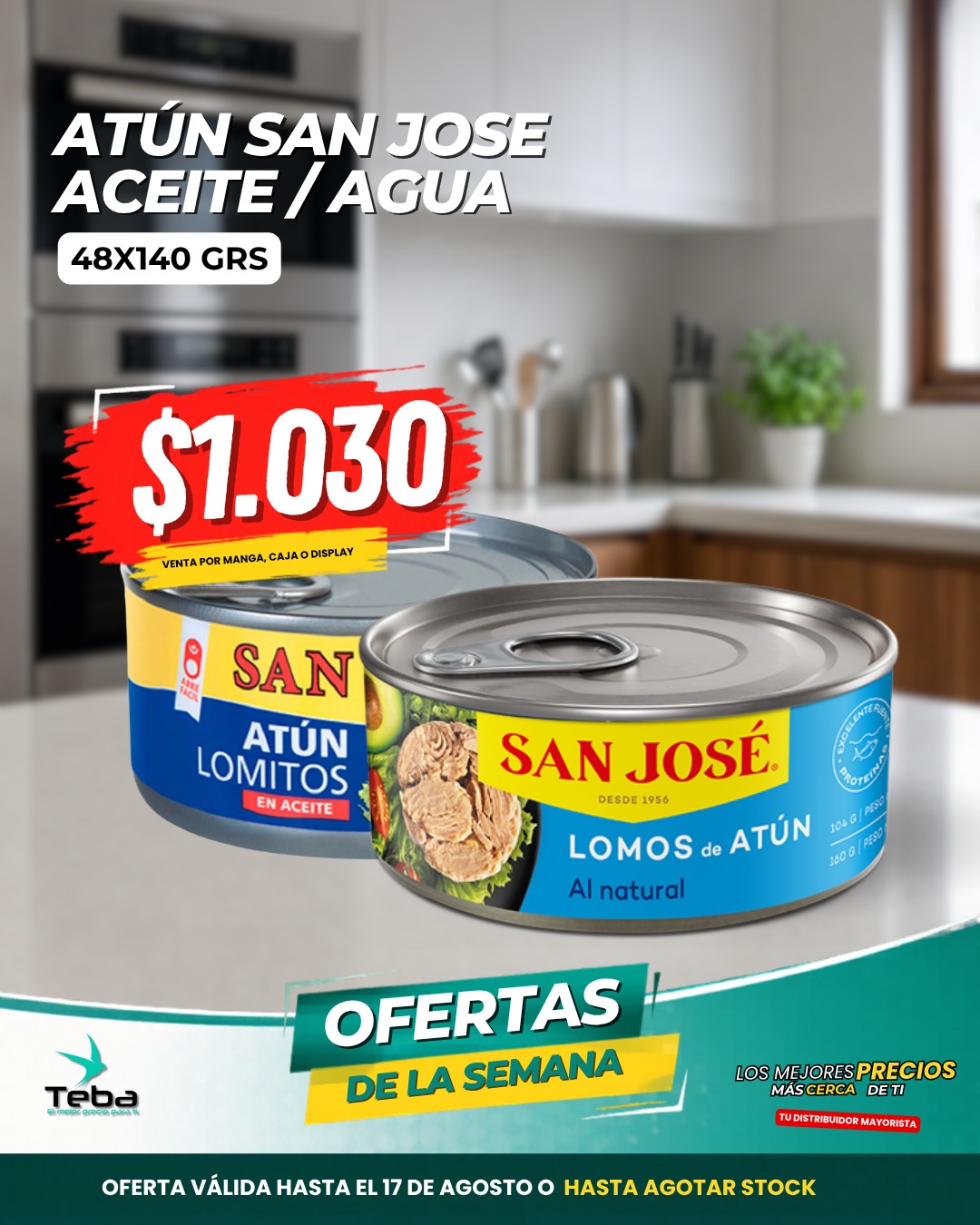 Ofertas de la semana - ATUN LOMITO ACEITE S JOSE 48X140 gr