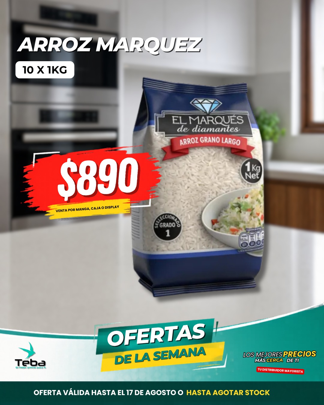 Ofertas de la semana - ARROZ MARQUES G1 10X1KL