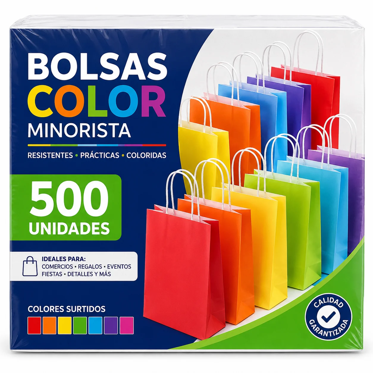 BOLSA COLOR 50X60X12 MINORISTA 500U