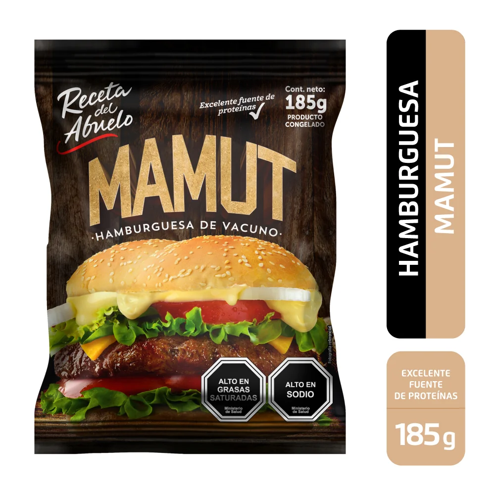 HAMB. RECETA  ABUE  MAMUT VACUNO 27X185GR